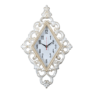 Часы настенные Ромб 30х48 см белый с золотом корпус