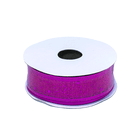 Лента декоративная 2,5 см х2,7 м пурпур текстильная