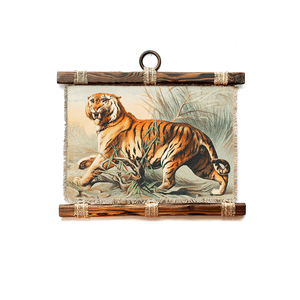 Панно свиток 32х33 см Королевский бенгальский тигр