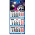 Календарь Трио 2021 год Космос 31х70 см