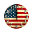 Часы настенные 30 см Флаг США