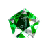 Пентаграмма Знак Зодиака 6 см Водолей зелёная