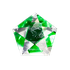 Пентаграмма Знак Зодиака 6 см Телец зелёная