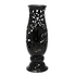 Ваза София 40 см резная форма бутона на ножке черная