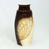 Ваза Ангоб 30 см классической формы кофейная смешанная техника