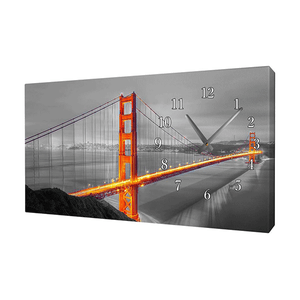 Часы Картина Сан-Франциско Мост Золотые ворота 58х34 см