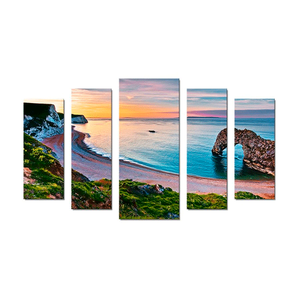Модульная картина Полиптих Англия Пляж Дердл-Дор 120х70 см