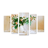 Модульная картина Полиптих Чайные розы в вазе 120х70 см