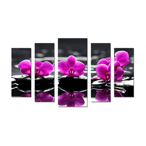 Пятимодуль Сад камней Орхидеи пурпур 120х70 см