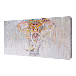 Картина Постер Индийский слон в нюдовых тонах 78х58 см