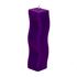Свеча Волна 18 см фиолетовая