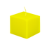 Свеча Куб 5 см лимонная