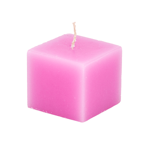 Свеча Куб 5 см розовая
