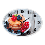 Часы картина Овал 35х25 см Летний завтрак