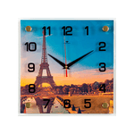 Часы картина Квадро 25х25 см Париж
