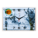 Часы картина Лаванда и чай 35х25 см
