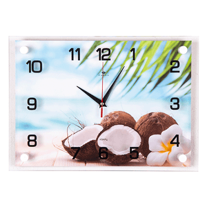 Часы картина Кокосы 35х25 см