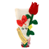 Домовенок Столбик в колпаке с цветком 28 см Будьте здоровы цвет в ассортименте