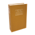 Сейф-книга с ключом Английский словарь 24х16х6см  светло-коричневый металл