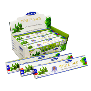 Благовоние Satya Premium 15 гр Белый шалфей White Sage упаковка 12 шт
