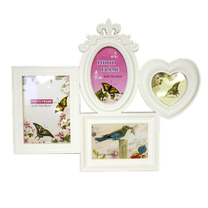 Фоторамка Коллаж на 4 фото 47х38 см белая