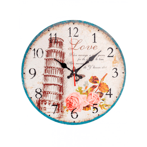 Часы настенные 30 см Пизанская башня