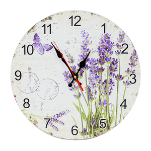 Часы настенные 30 см Цветущая лаванда