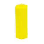 Свеча Шестигранник 13 см желтая