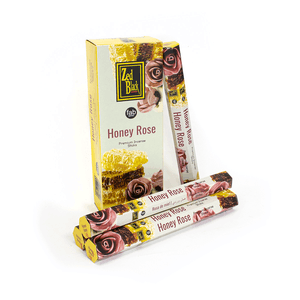 Благовоние Zed Black Fab Series Мед Роза Honey Rose шестигранник упаковка 6 шт