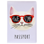 Обложка для паспорта Крутой кот