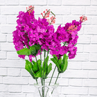Веточка декоративная Сирень 40 см фиолетовые цветы