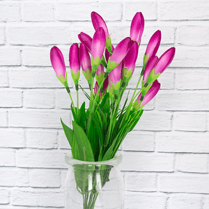 Ветка декоративная Крокусы 37 см пурпурные цветы