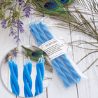 Свечи магические Скрутка из 3 свечей Медитация Набор 3 шт см синие