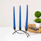 Свечи столовые 3 шт античные 25 см синие