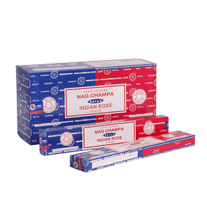 Благовоние Satya 16 гр Комбо Наг Чампа и Индийская роза Nag Champa and Indian Rose упаковка 12 шт