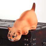 Кот на полку Хулиган 24 см рыжий матовый