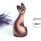 Кошка Муська 20 см шоколадная матовая