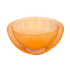 Блюдо декоративное 23х12х23см оранжевое металл