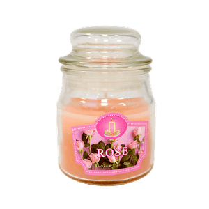 Свеча ароматическая в баночке 9 см Роза розовая
