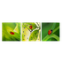 Часы Картина Триптих 85х28 см Божьи коровки бесшумный механизм часов