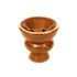Чаша для кальяна 6 см коричневая керамика