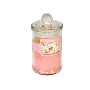 Свеча ароматическая в баночке 11 см Роза розовая