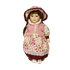 Кукла 30 см платье в цветочек розовый жилет
