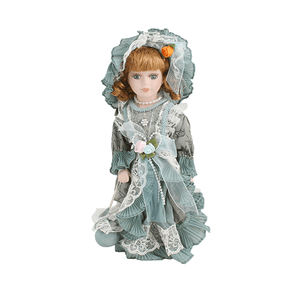 Кукла Королева бала 30 см серо-голубое платье