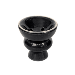 Чаша для кальяна 6х6х6см черная керамика