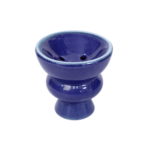 Чаша для кальяна 6 см синяя керамика