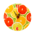 Часы настенные Фрукты 15*15*4 см стекло бесшумный механизм