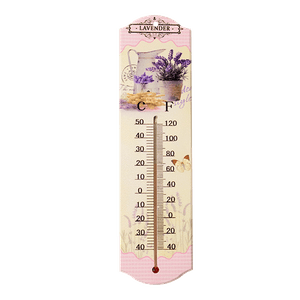 Термометр Прованс Лаванда и графин 7,5*27 см белый дерево