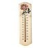Термометр 7,5х27 см Винтаж Пионы бежевый