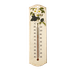 Термометр 7,5х27 см Винтаж Белые цветы бежевый